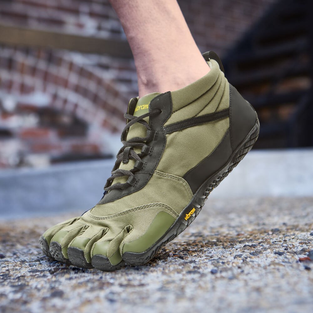 Vibram FiveFingers Heren V-Trek Insulated - Bergschoenen Olijfgroen - 286439BEZ